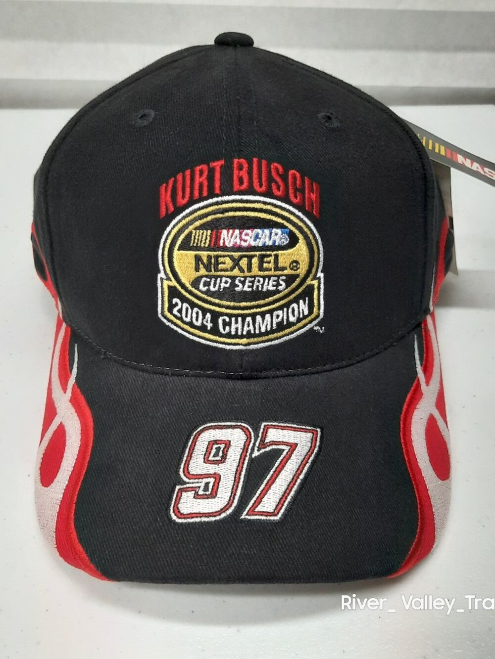 Deadstock Vintage Kurt Busch 2004 NASCAR Nextel Cup Champion Hat Cap #97 NWT